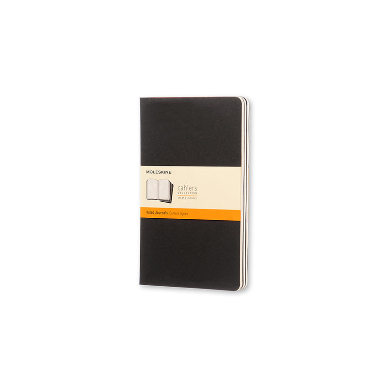 Moleskine Cahier Journal Linjerad Large Svart 3-Pack