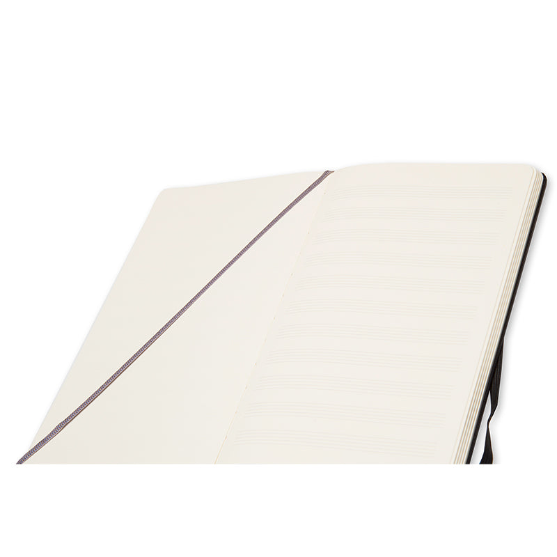 Moleskine Anteckningsbok Art Music Large Svart
