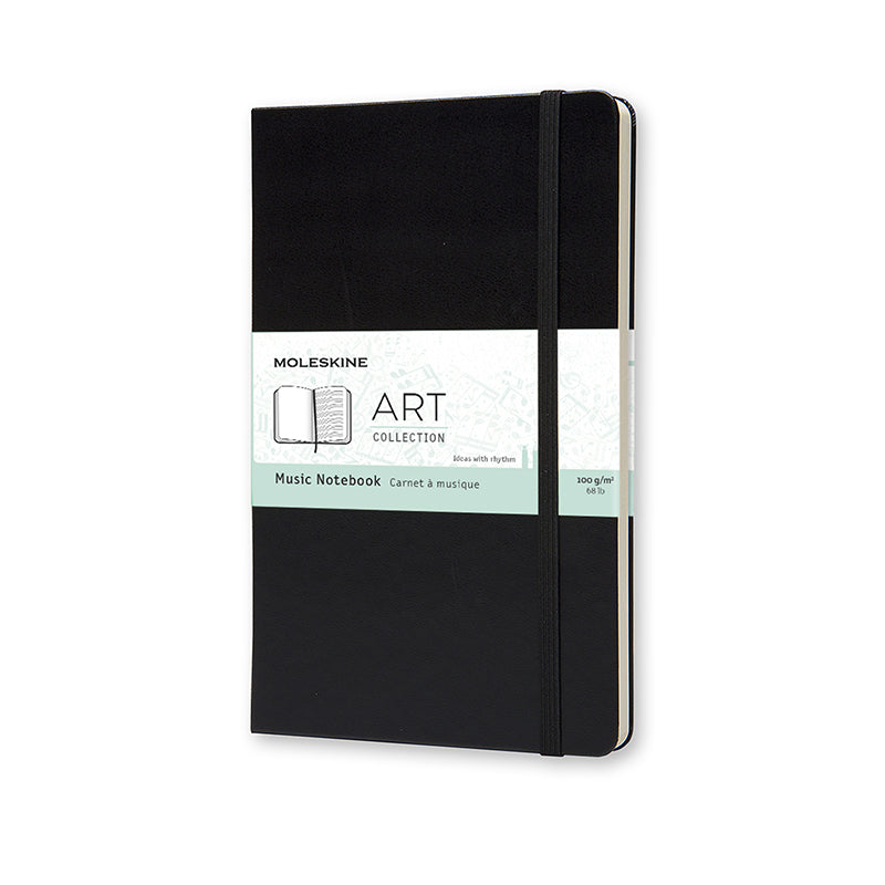 Moleskine Anteckningsbok Art Music Large Svart