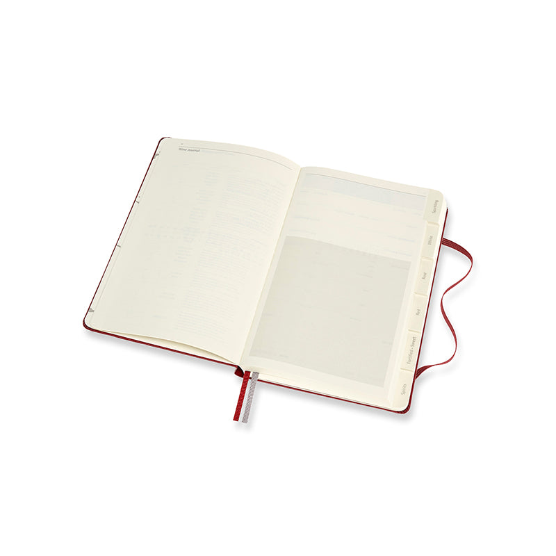 Moleskine Vinbok Passion Journal Bordeaux Röd Large