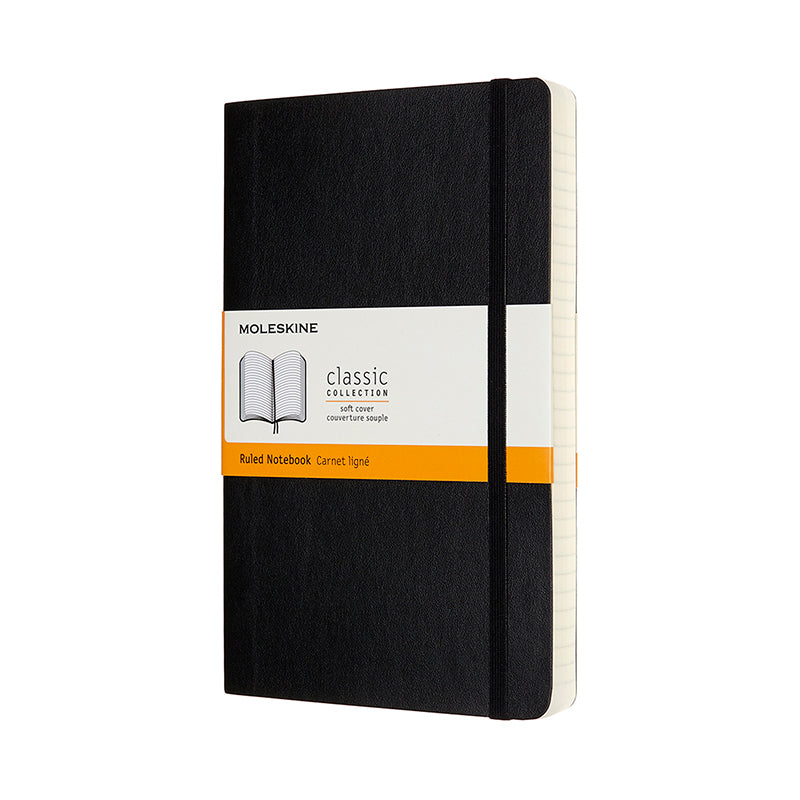 Moleskine Classic Anteckningsbok Soft Cover Expanded Svart Linjerad