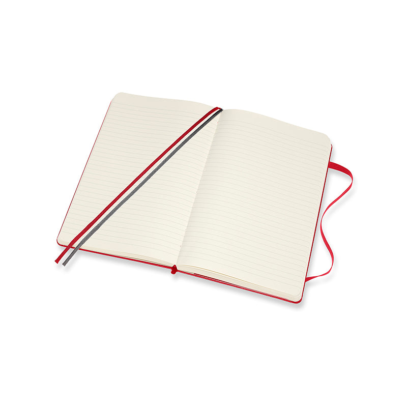 Moleskine Classic Anteckningsbok Röd Large Hard Cover Linjerad