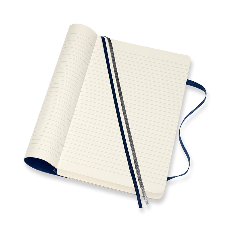 Moleskine Classic Anteckningsbok Blå Large Soft Cover Linjerad