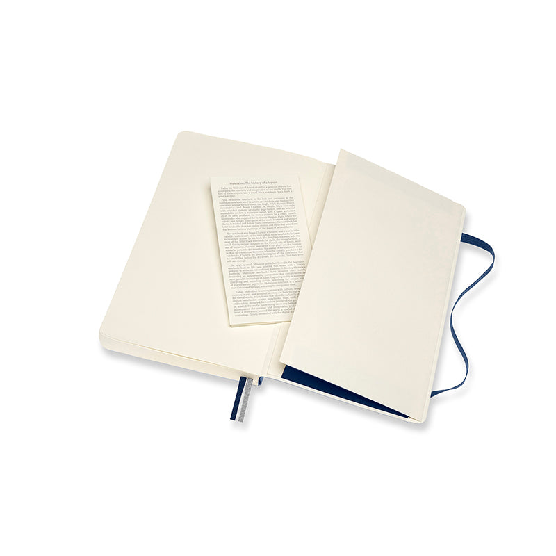 Moleskine Classic Anteckningsbok Blå Large Soft Cover Linjerad