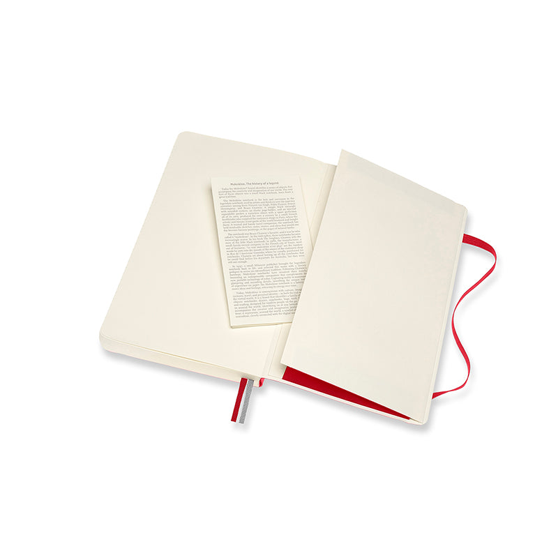 Moleskine Classic Anteckningsbok Röd Large Soft Cover Linjerad