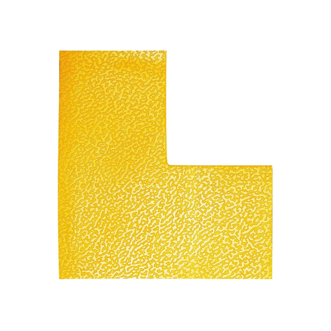 Durable Golvmarkering L-form Gul 10/fp