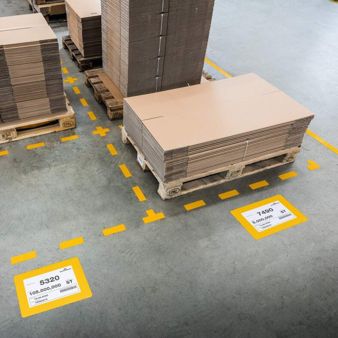 Durable Golvmarkering 'Ficka A4' avtagbar Gul 10/fp