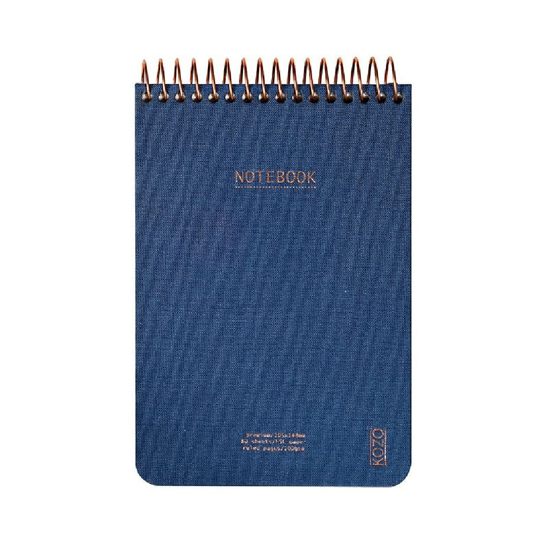 Kozo Anteckningsbok Premium A6 Linjerad Marin