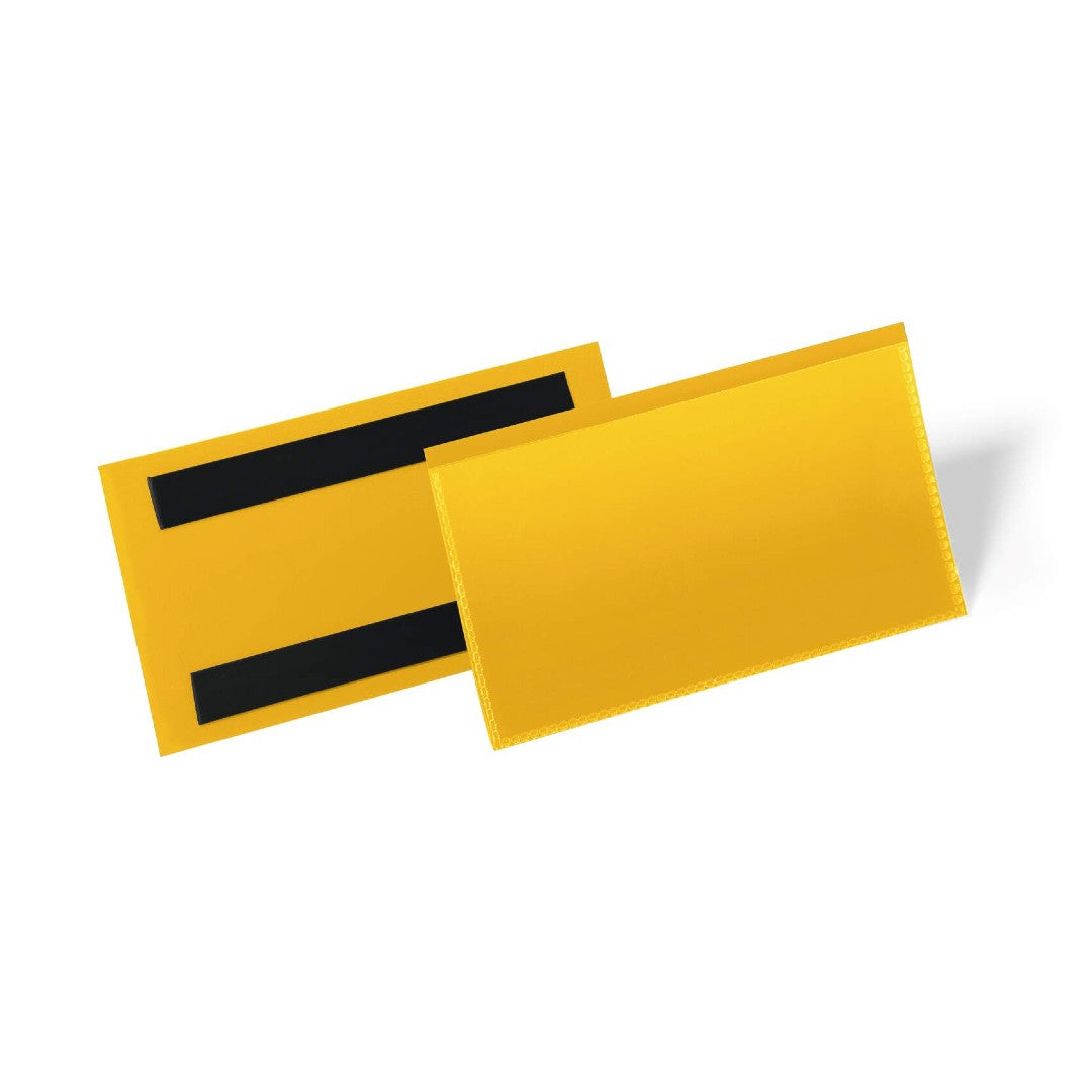 Durable Lagerficka Magnetisk 150x67mm Gul 50/fp