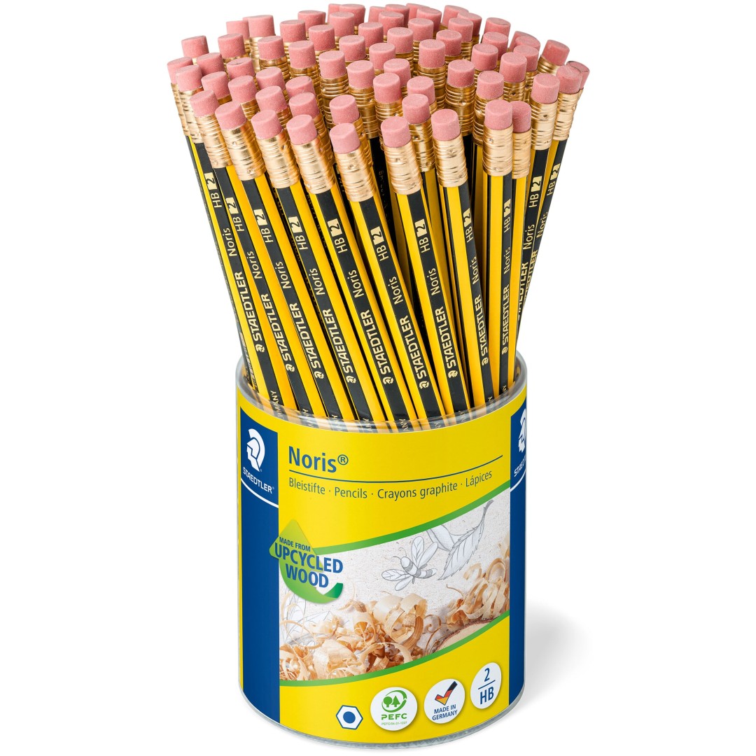 Staedtler Noris Grafitpenna med Suddgummi HB 72/fp