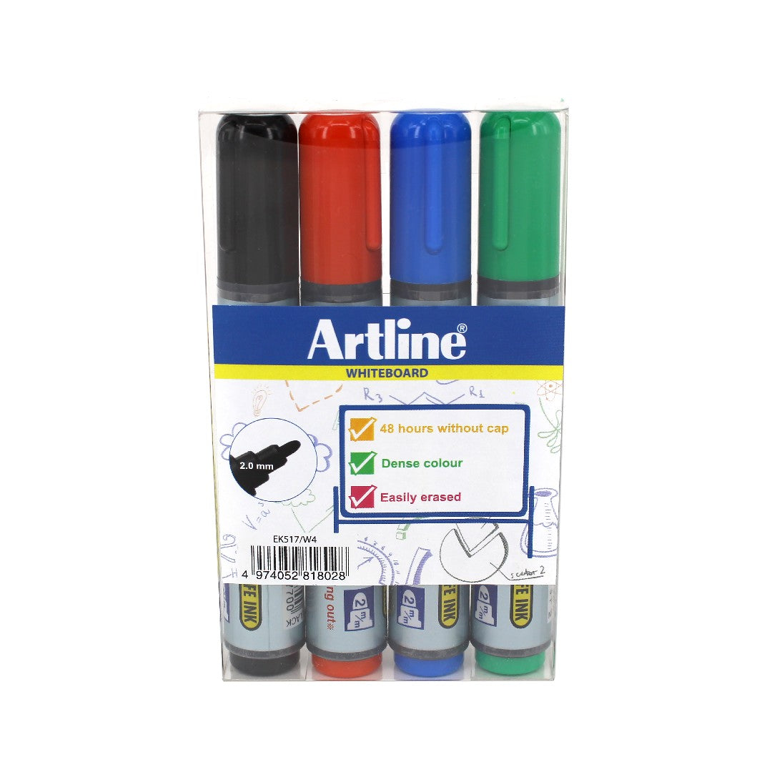 Artline Whiteboardpennor 517 Rund Spets 4/fp