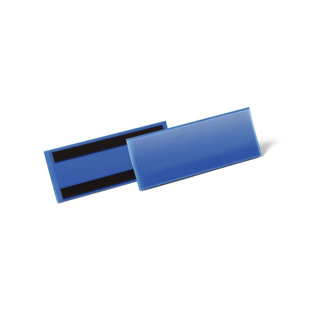 Durable Etiketthållare 1/2 A4L magnetisk Blå 50/fp