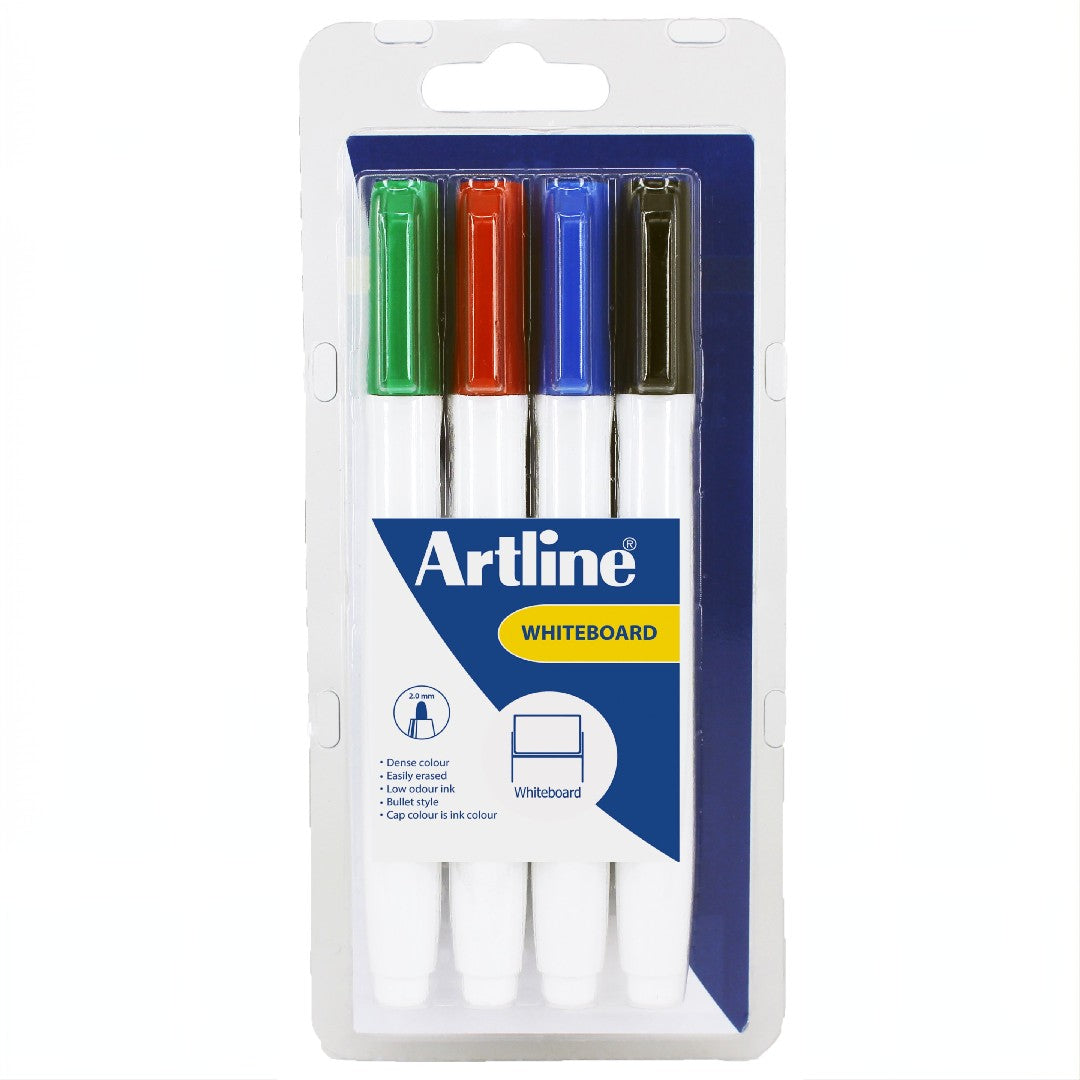 Artline Supreme Whiteboardpenna 4-pack Sorterade Färger