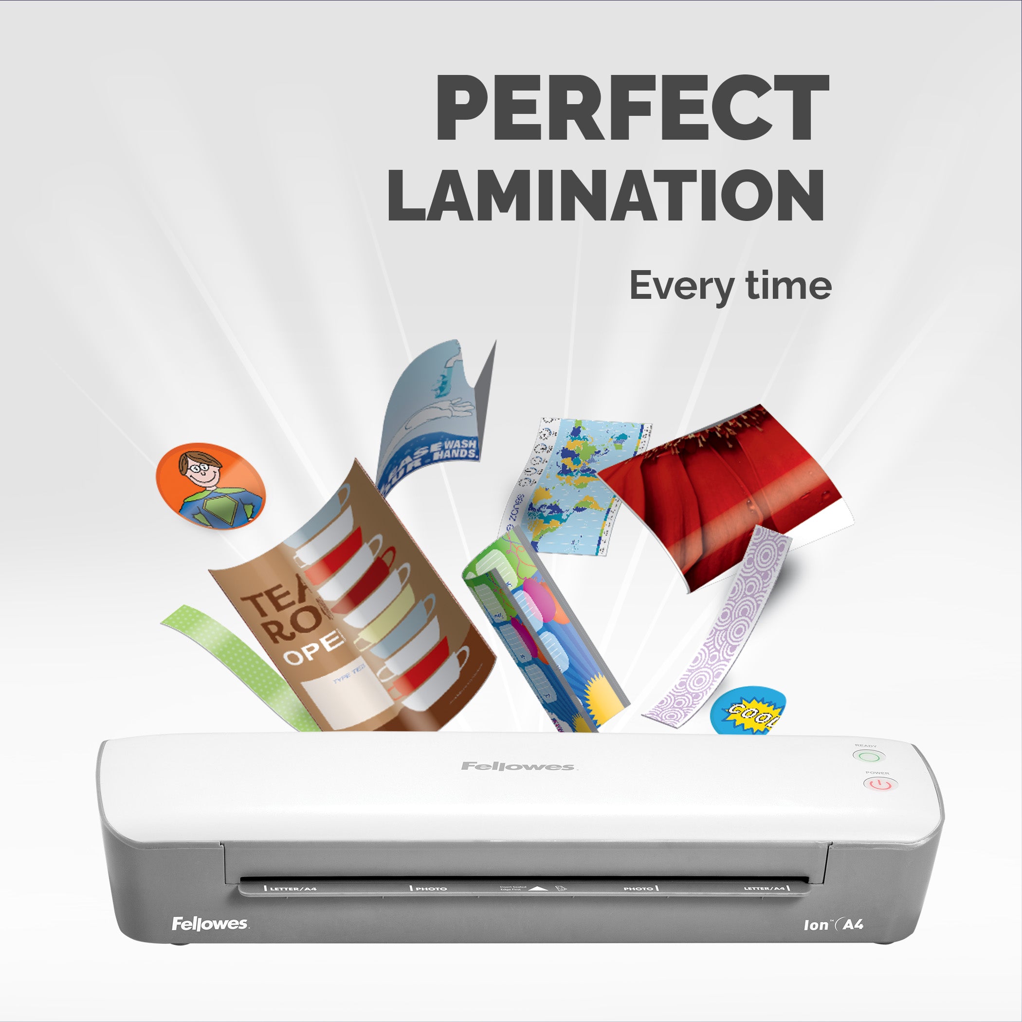 Fellowes Lamineringsmaskin Ion A4 Vit/Grå