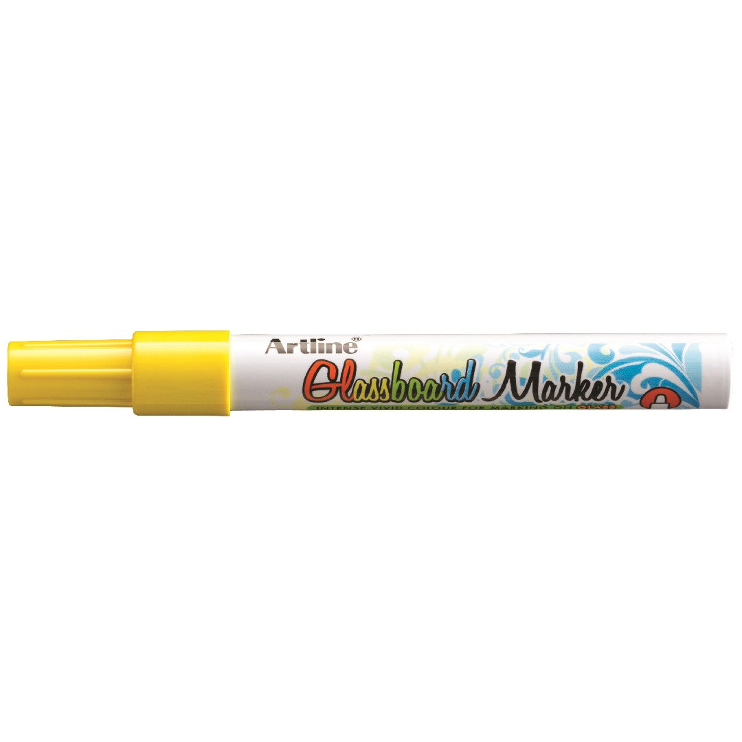 Artline Glassboard Marker 2,0mm Fluorescerande Gul 12/fp