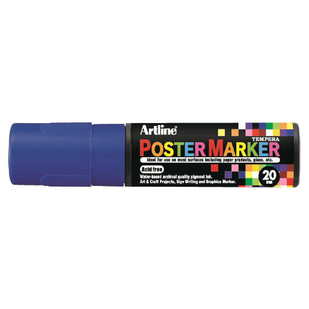 Artline Poster Marker 20mm Blå 6/fp
