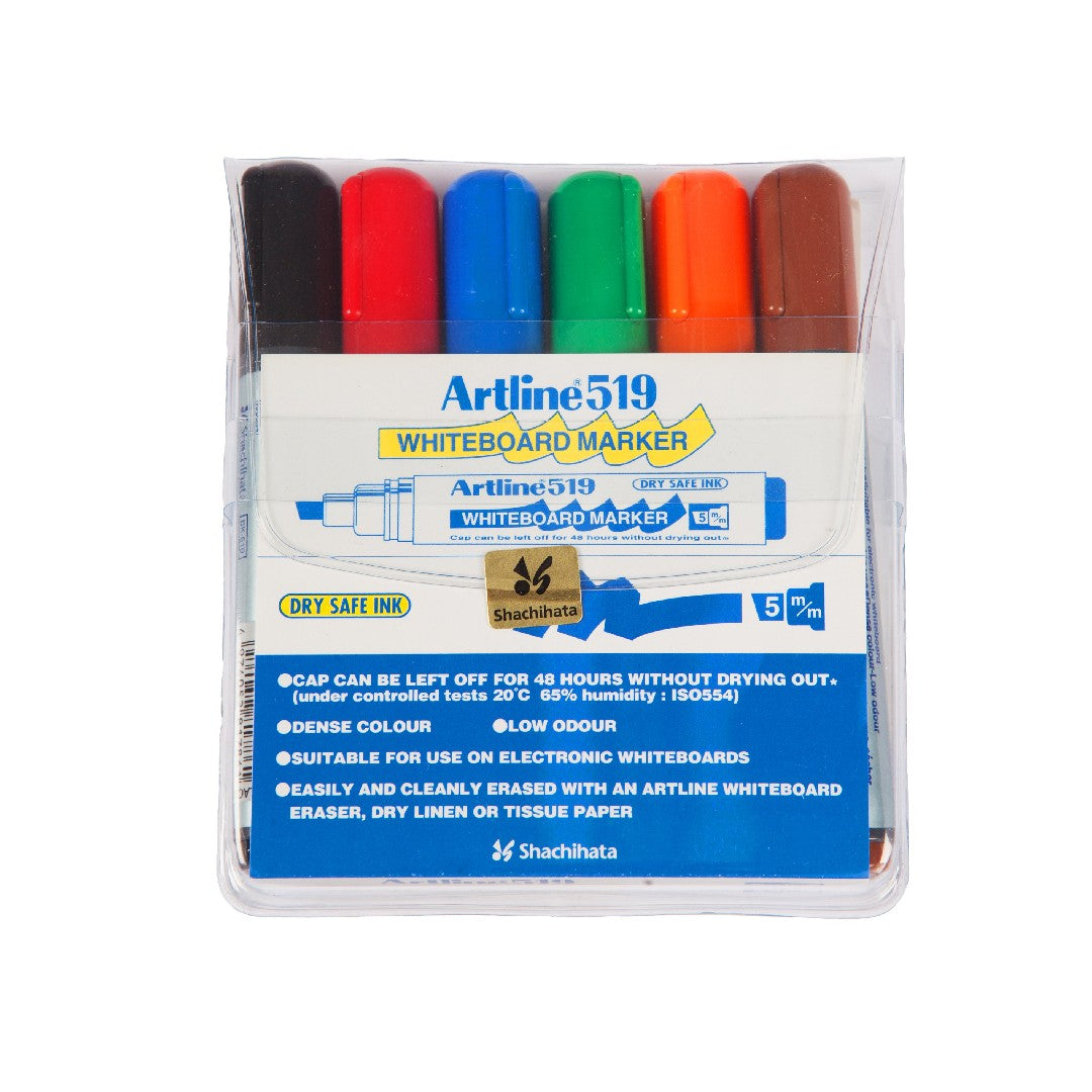 Artline 519 Whiteboardpenna Skuren Spets 6-pack