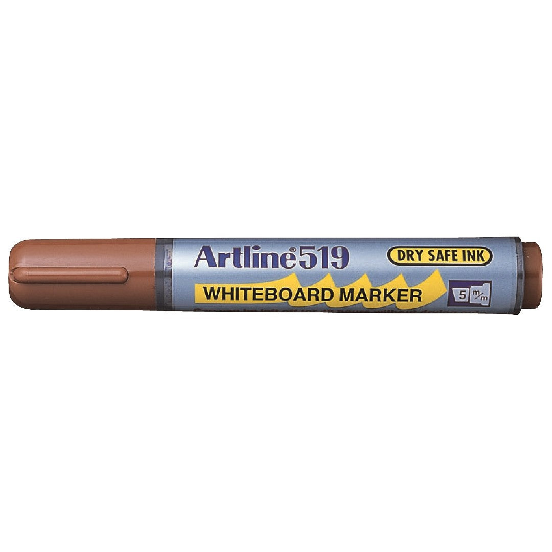 Artline Whiteboardpenna 519 Skuren Spets Brun 12/fp