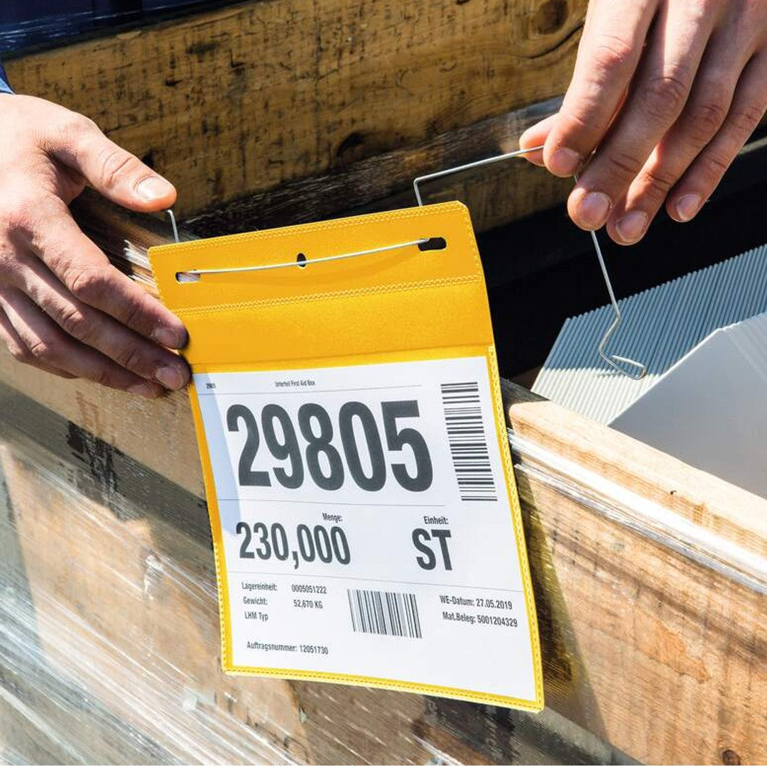 Durable Lagerficka A5L med trådbygel gul 50/fp