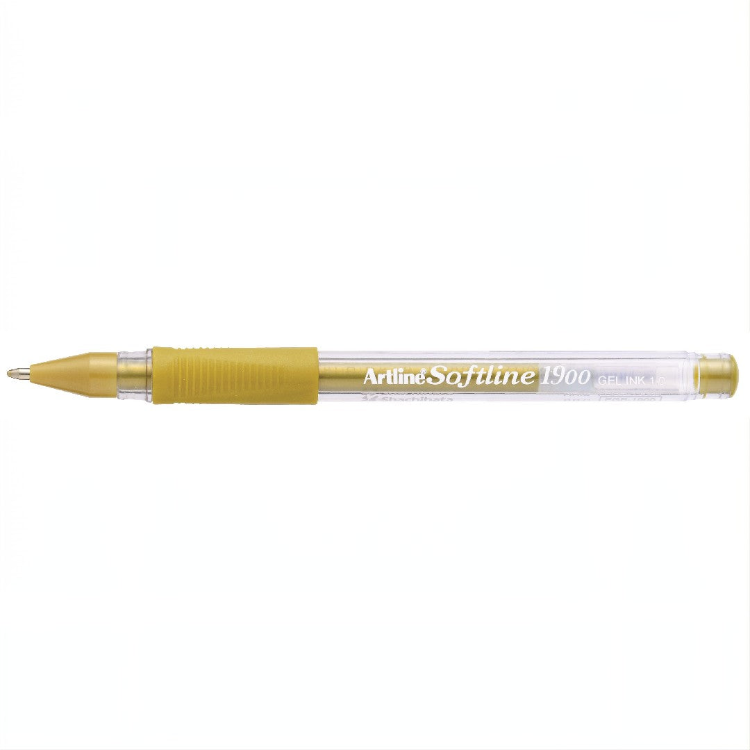 Artline 1900 Softline Gelpenna 0,7mm Guld 12/fp