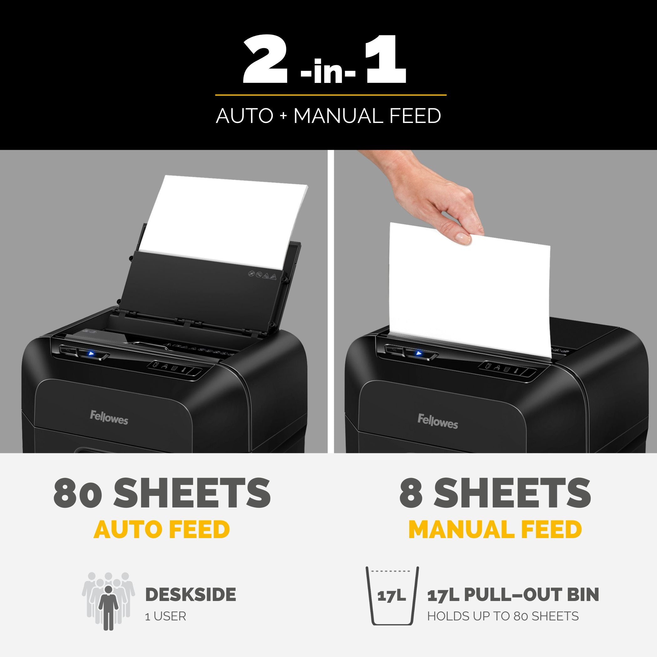 Fellowes Dokumentförstörare Automax 80M
