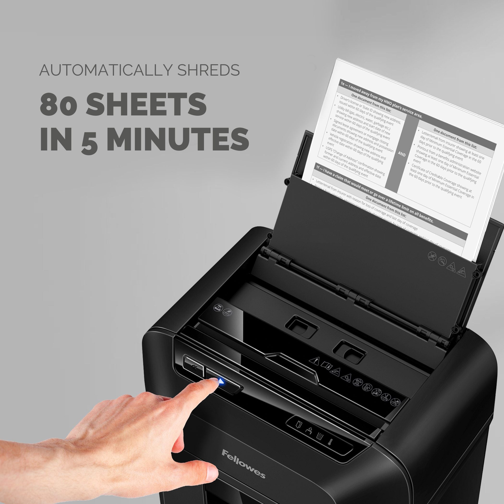 Fellowes Dokumentförstörare Automax 80M