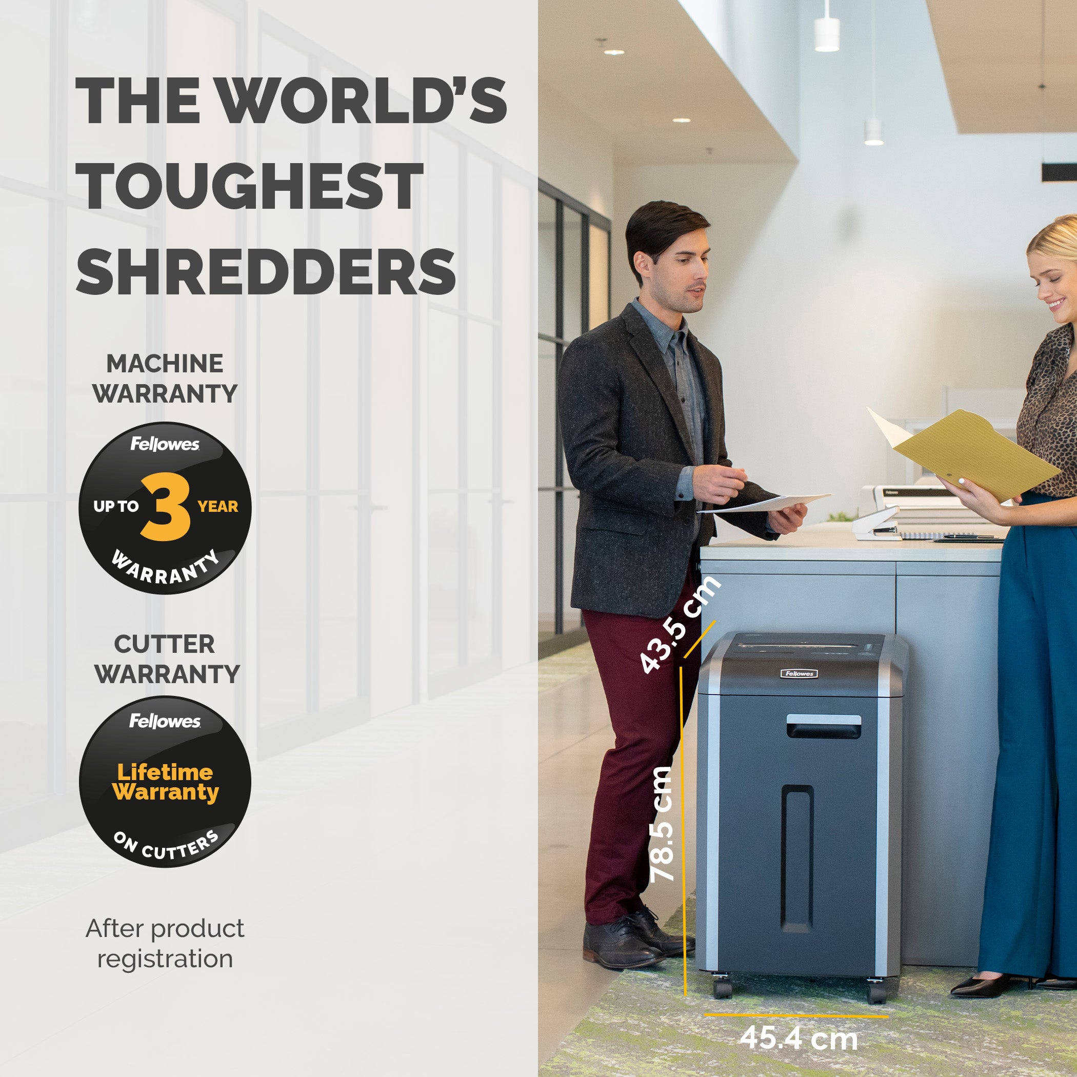 Fellowes Dokumentförstörare PowerShred 225Ci P-4 Cross-Cut