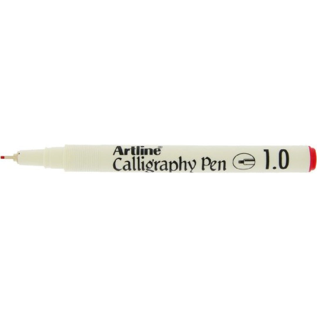 Artline Kalligrafipenna 1,0mm Röd 12/fp