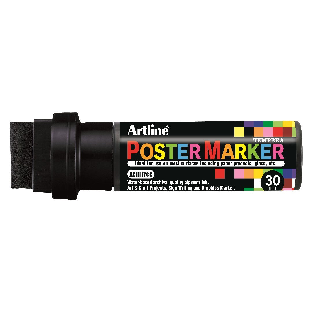 Artline Poster Marker 30mm Svart 6/fp