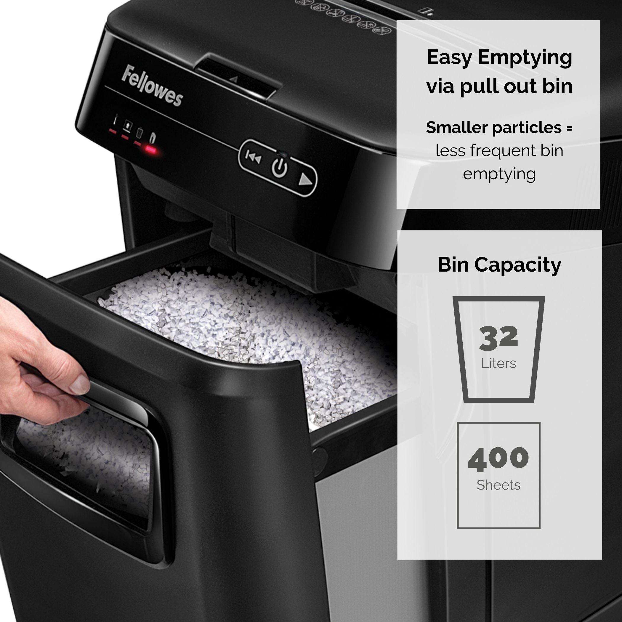 Fellowes Dokumentförstörare AutoMax 200M P-5 Mikrostrimling