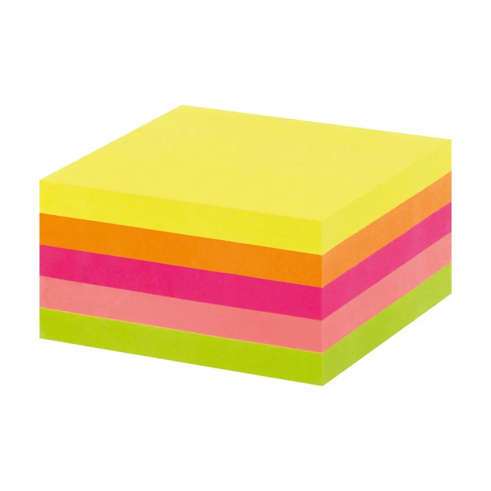 Notiskub 76x76mm neon 400 blad