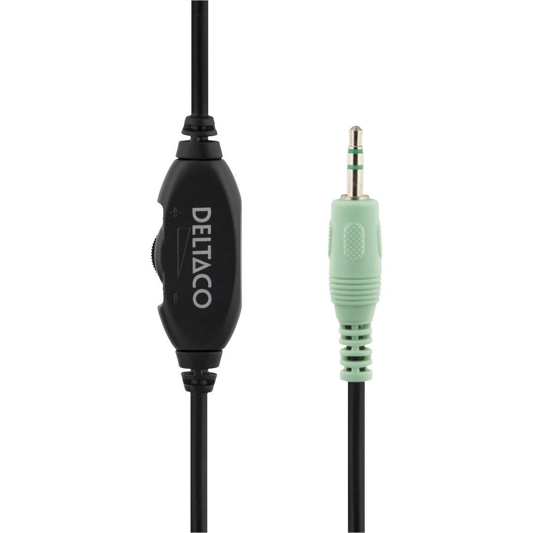 Deltaco Hörlurar Over-Ear HL-8 Svart