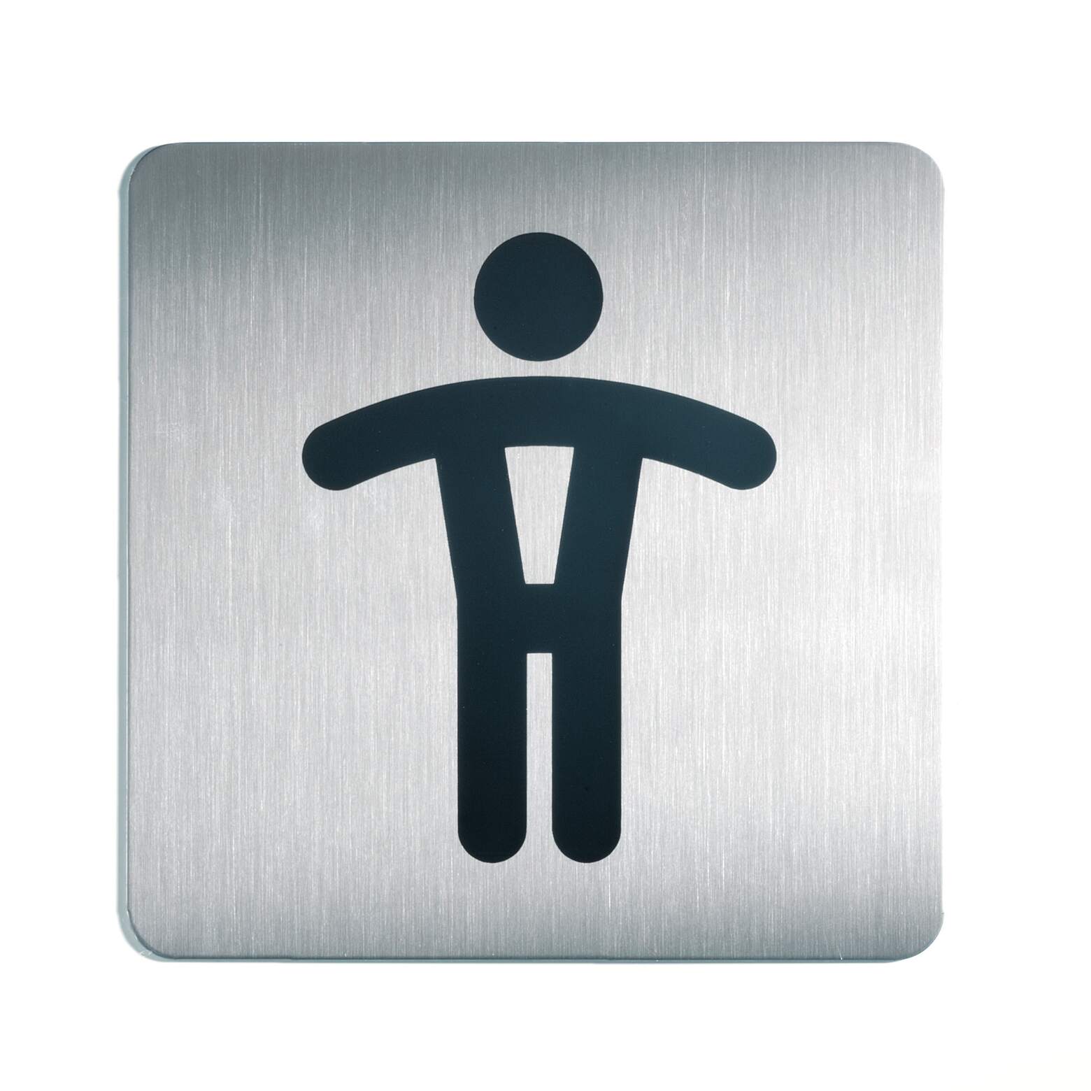 Durable Symbolskylt Fyrkantig WC Herr