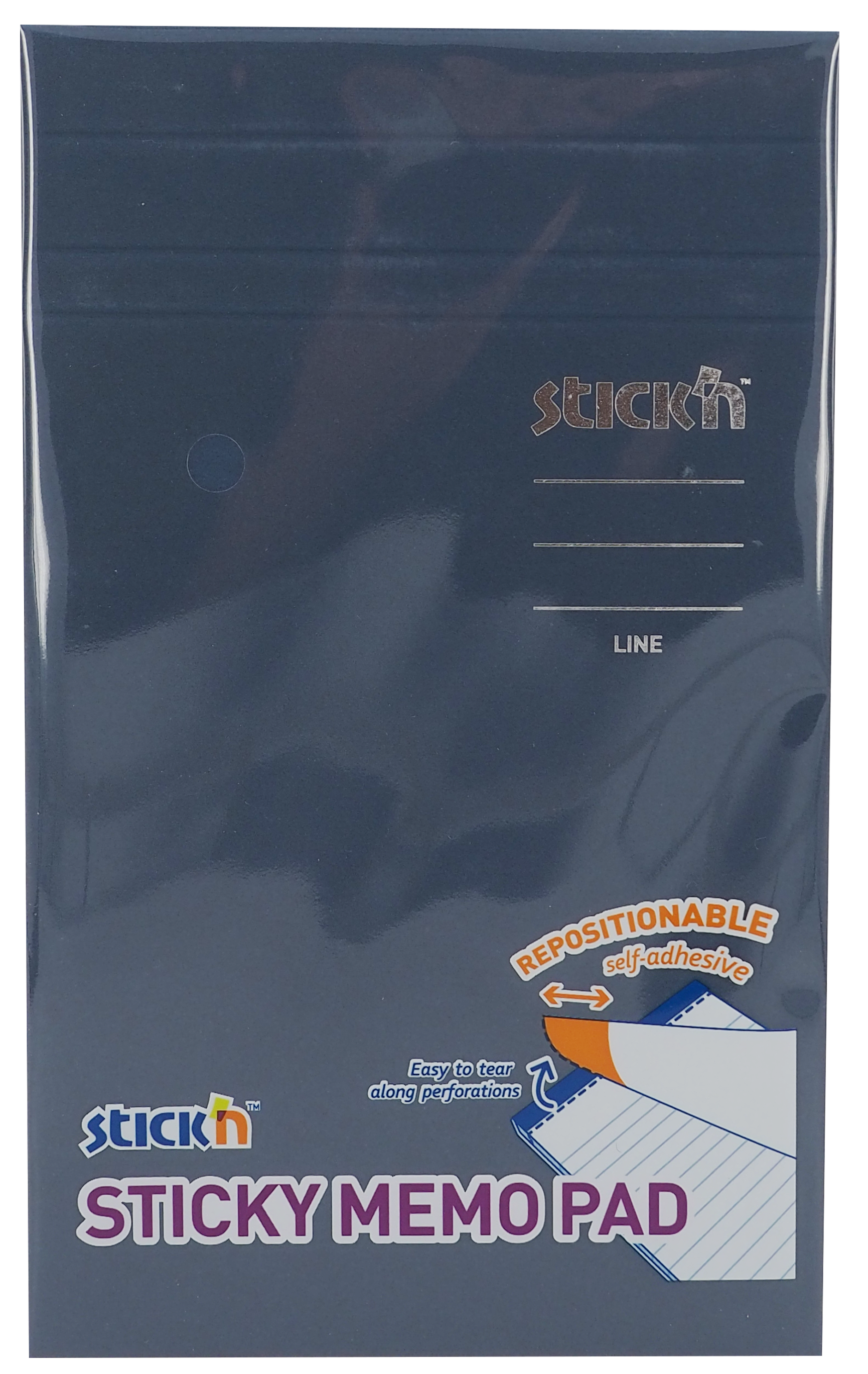 Stick'n Memo Pad Notisblock Linjerat 19x11 cm Gul