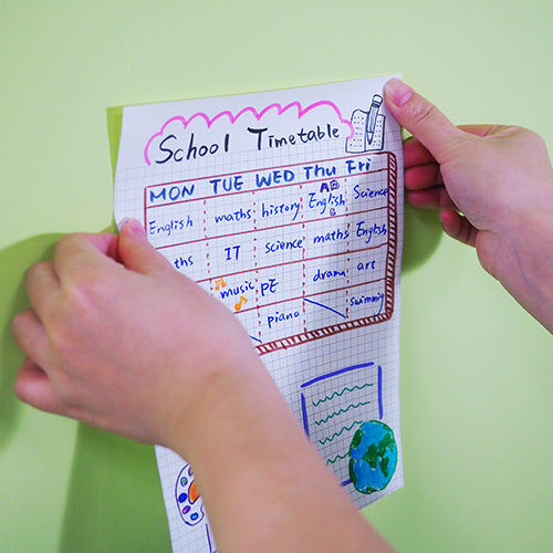 Stick'n Memo Pad Notisblock Rutat 25x17 cm