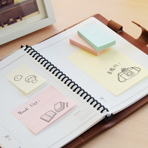 Stick'n Notes 76x51 mm Gul 12/fp