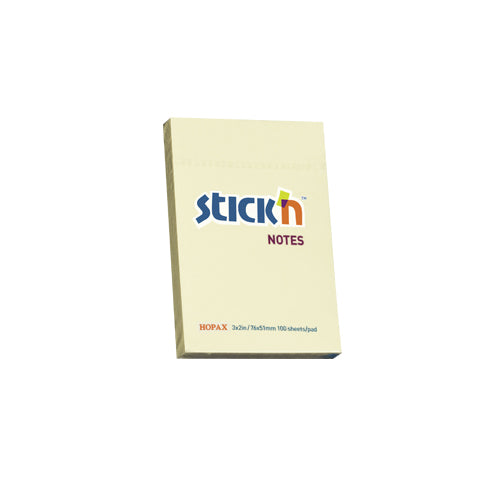 Stick'n Notes 76x51 mm Gul 12/fp