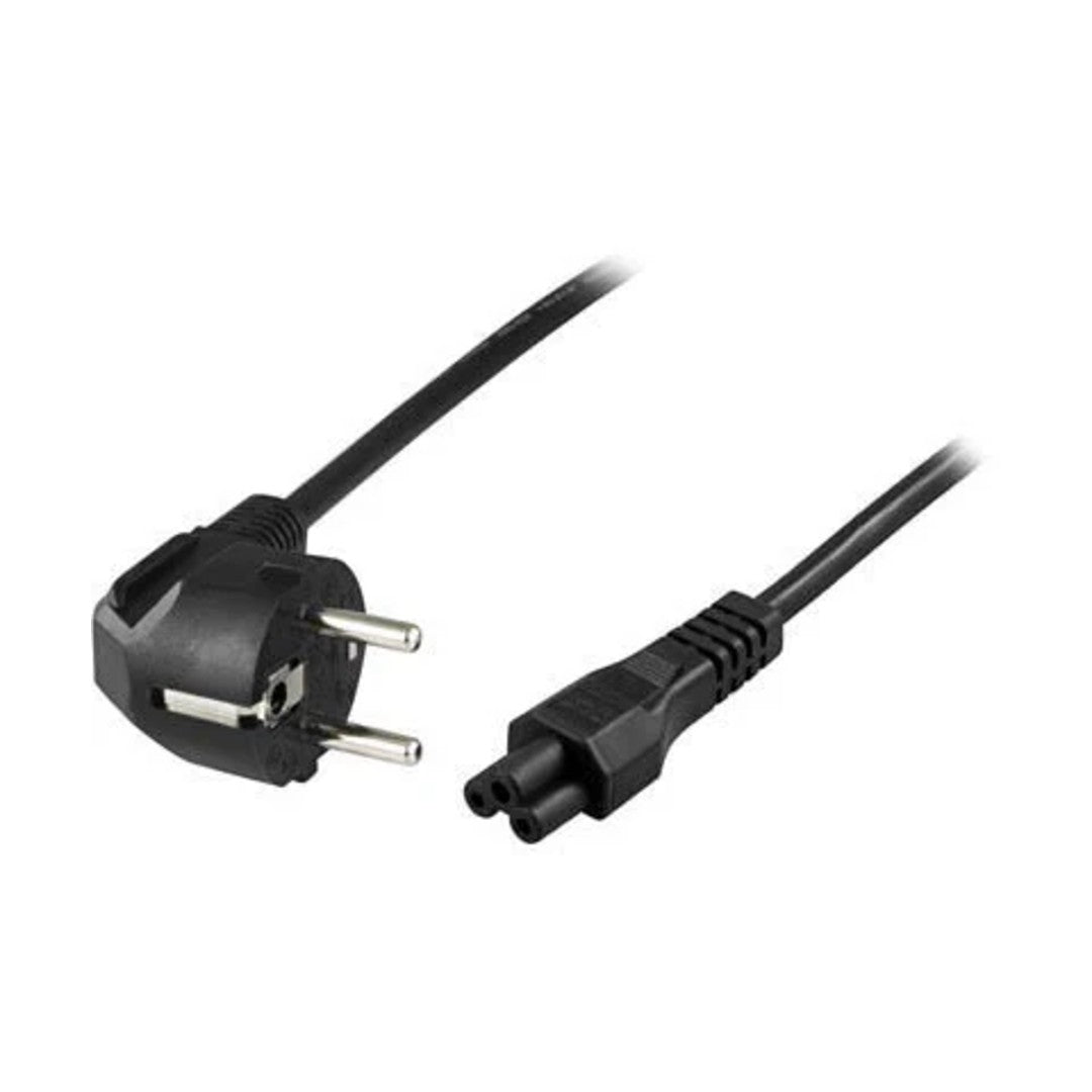 Deltaco Apparatkabel 3-Pin Notebook 2m Svart