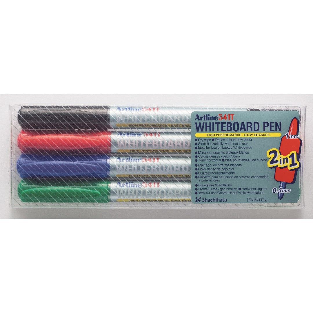 Artline 541T Whiteboardpenna Dubbel Spets 4-pack