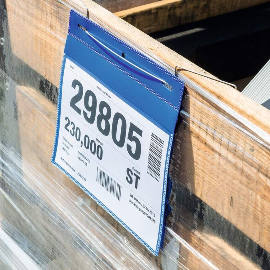 Durable Lagerficka med Ståltrådsfäste A5L Blå 50/fp