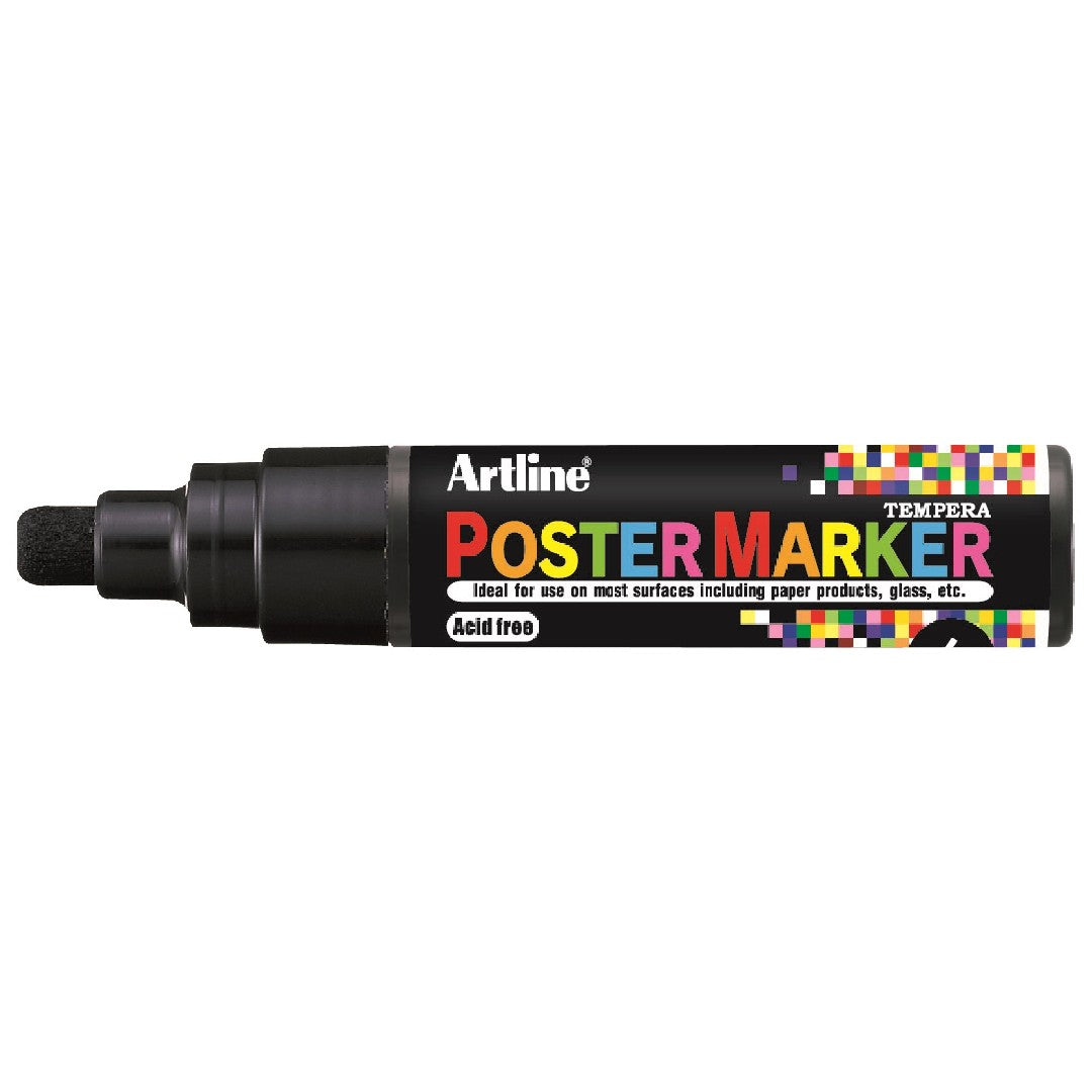 Artline Poster Marker 6,0mm Svart 6/fp