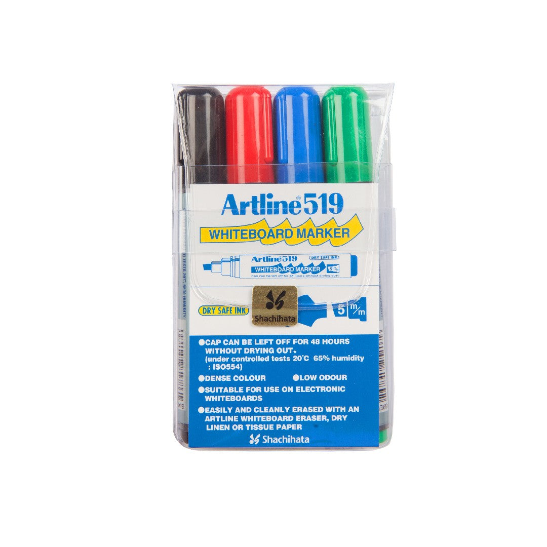 Artline 519 Whiteboardpenna Skuren Spets 4-pack