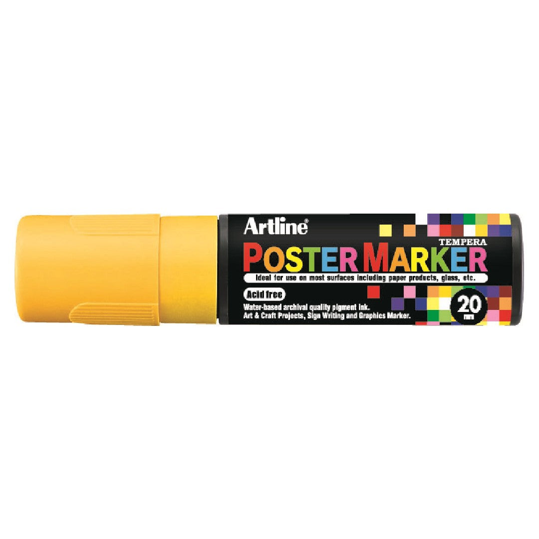 Artline Poster Marker 20mm Gul 6/fp