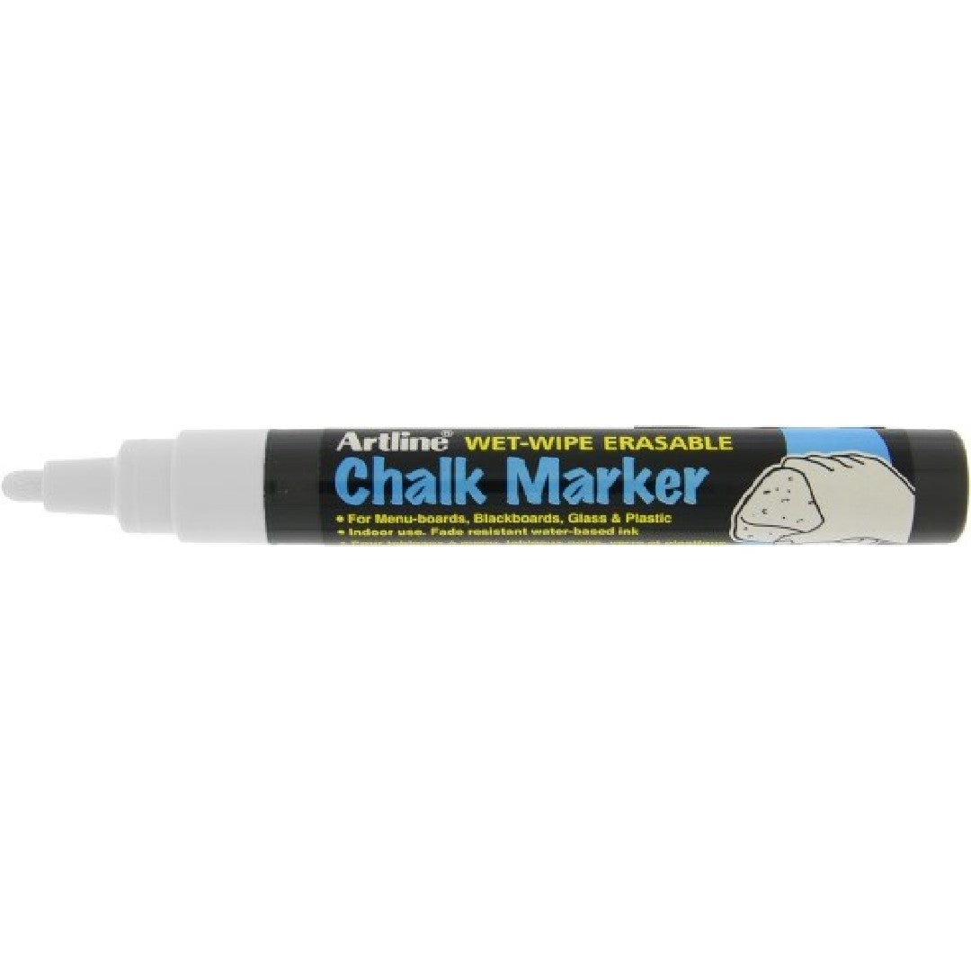 Artline Chalk Marker 4,0mm Vit 12/fp