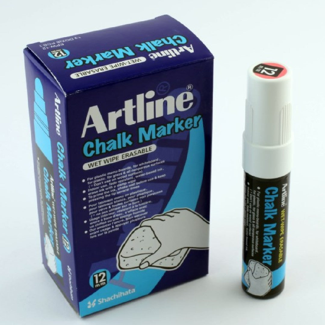 Artline Chalk Marker 12mm Vit 6/fp