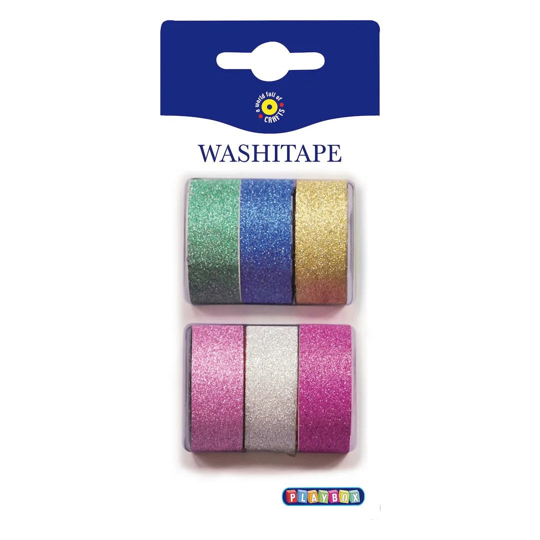 Playbox Washitejp Glitter 3m 6/fp