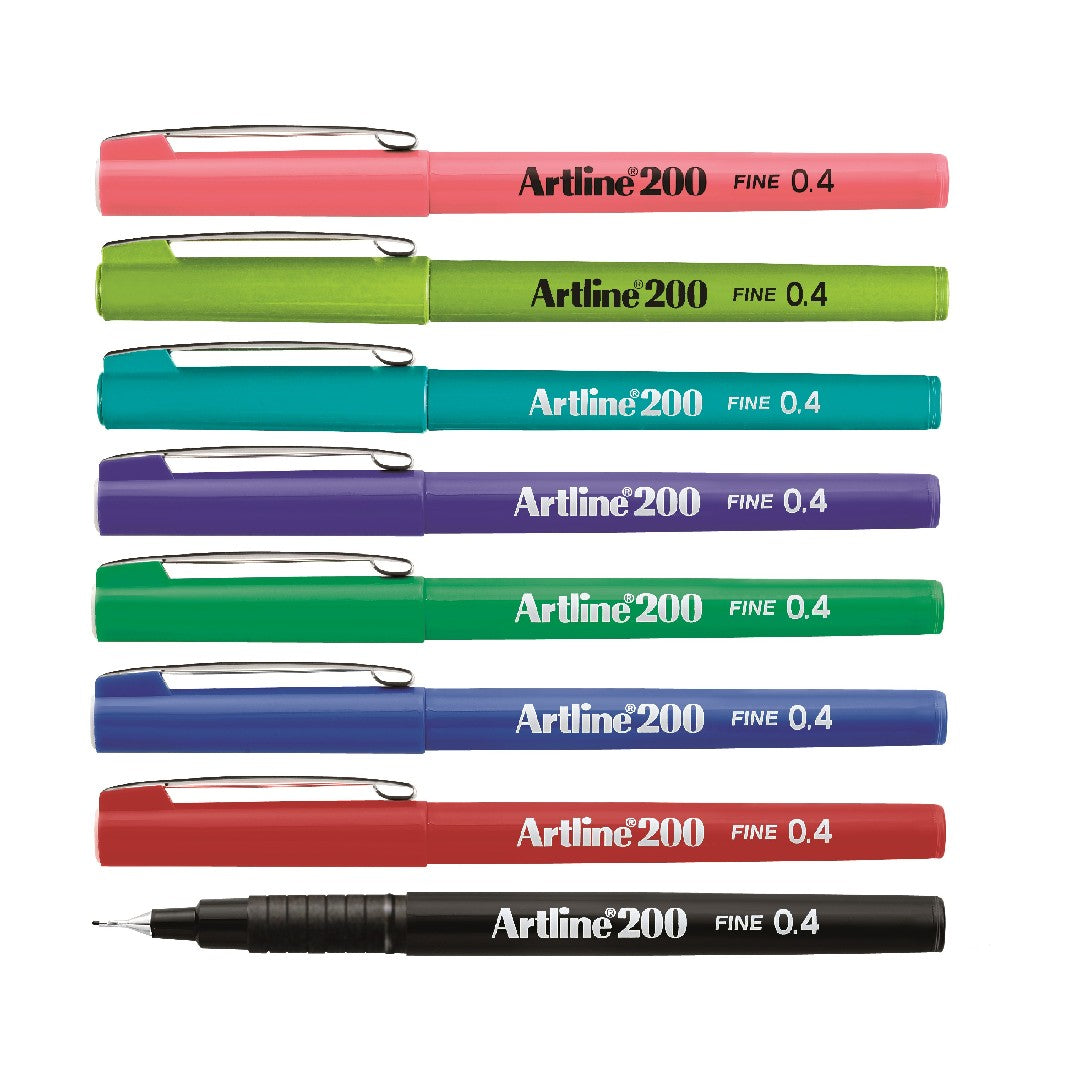 Artline Fineliner 200 Fine 0,4mm 8/fp