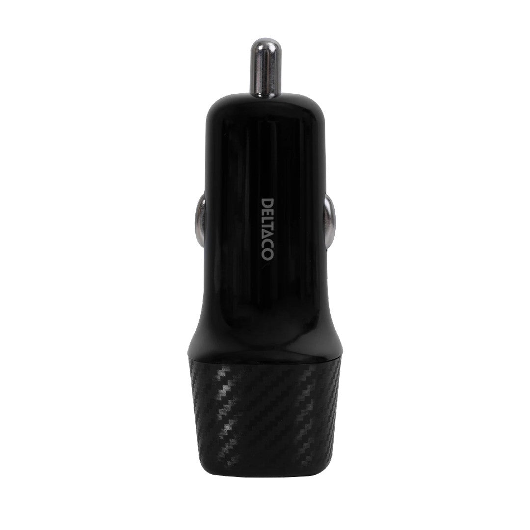 Deltaco Billaddare USB-C och USB-A Portar