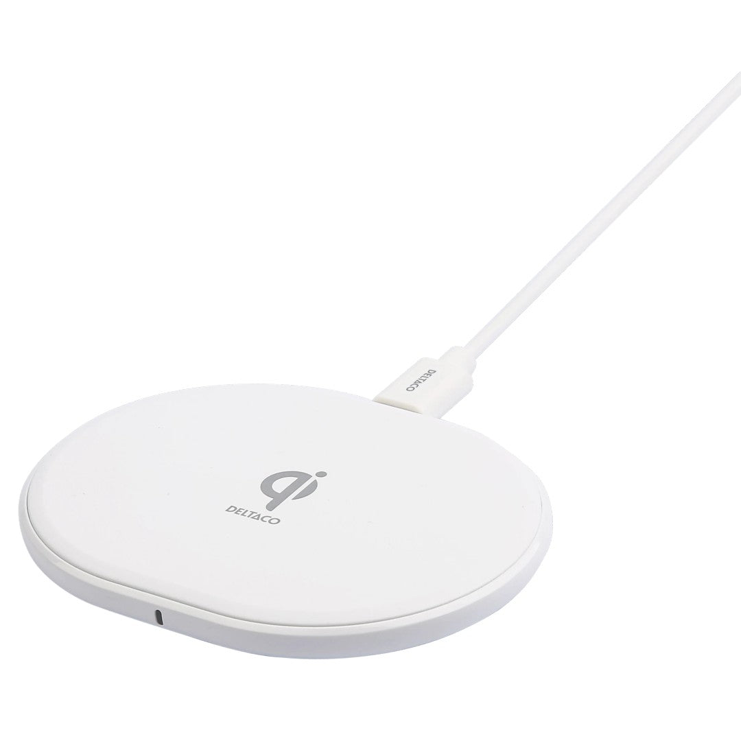 Deltaco Trådlös Laddare 10W USB-C Qi