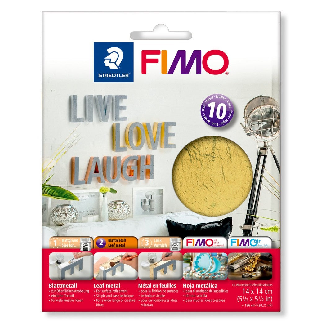 Staedtler FIMO Bladmetall Guld 10 Ark